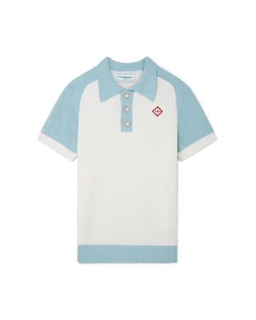 Raglan Boucle Polo Shirt