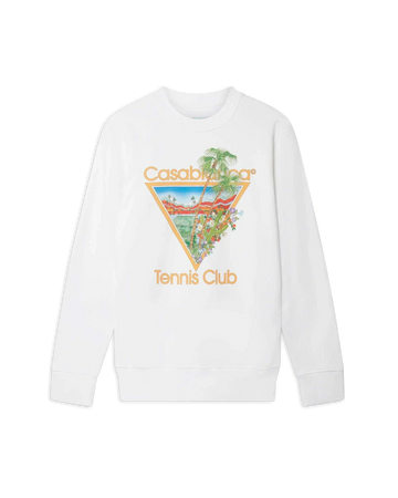 White Tennis Club Icon Sweatshirt
