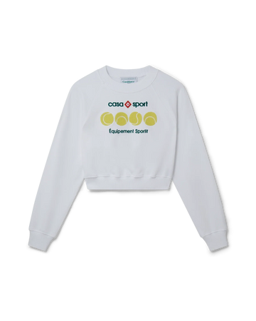 Casa Sport Tennis Balls Cropped Sweatshirt